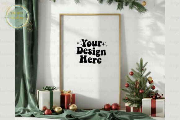 Download Christmas Wall Art Mockup - Art mockup Collection