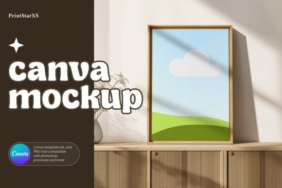 Download Wall Art Mockup Frame PNG Canva Mockup - Art mockup Collection