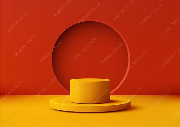 Download Vibrant Yellow Podium Product Mockups, - Mockups Collection